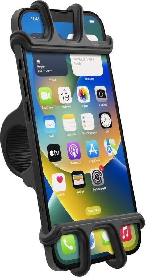 Hama Smartphone fietshouder voor apparaten met 6-8 cm breedte 13-15 cm hoogte Telefoonhouder Zwart