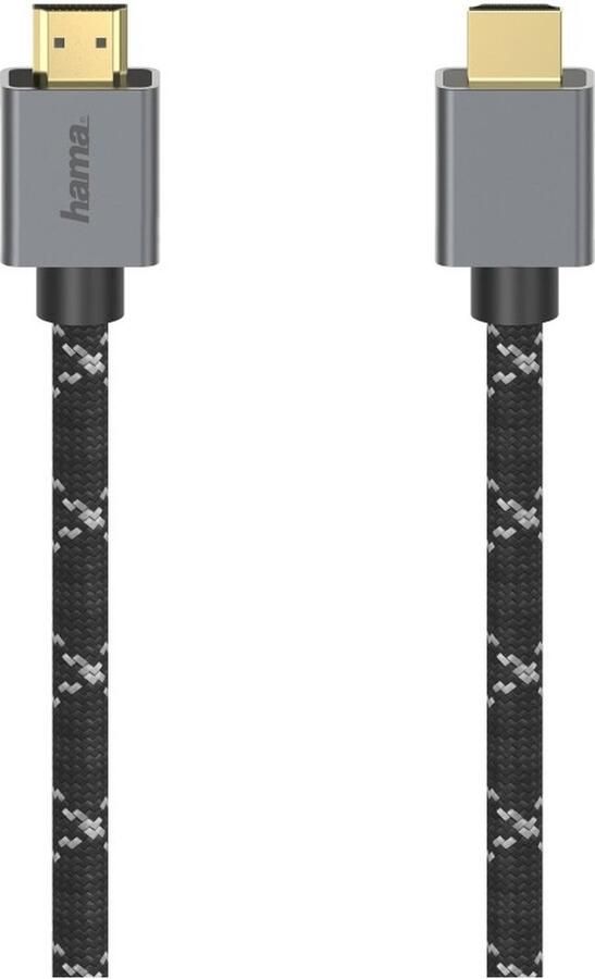 Hama Ultra high-speed HDMI-kabel connector-connector 8K metaal 2 0 m HDMI kabel Zwart
