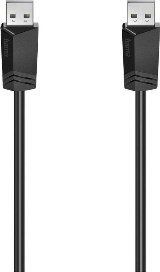 Hama USB-kabel A-A USB 2.0 480 Mbit s 1 50 m Kabel Zwart
