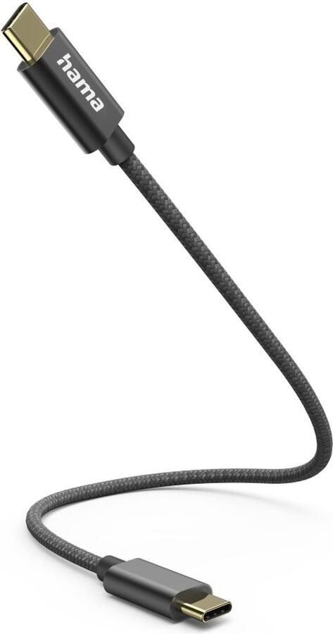 Hama USB-Kabel USB-C naar USB-C 0 2 m Oplader Zwart
