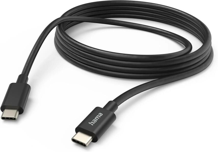 Hama USB-Kabel USB-C naar USB-C 3 m Oplader Zwart