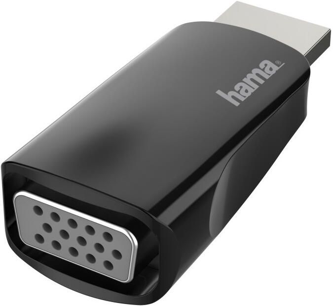 Hama Video-adapter HDMI-stekker VGA-aansluiting Full-HD 1080p HDMI kabel Zwart