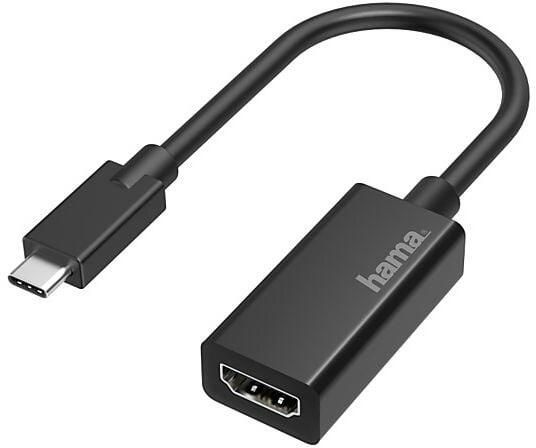 Hama Video-adapter USB-C-stekker HDMI-aansluiting Ultra-HD 4K TV accessoire Zwart