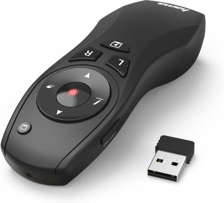 Hama Wireless-laser-presenter X-Pointer 6in1 Muis Zwart