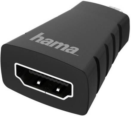 Hama HDMI-adapter micro-HDMI-stekker HDMI-aansluiting Ultra-HD 4K HDMI kabel Zwart