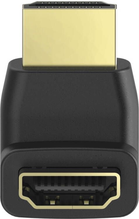 Hama High-speed HDMI-hoekadapter stekker koppeling 90 graden HDMI kabel Zwart