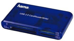 Hama Kaartlezer USB 2.0 35in1 Desktop accessoire Blauw