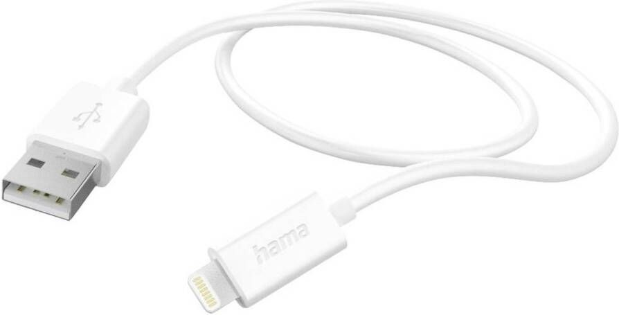 Hama Oplaadkabel USB-A Lightning 1 M Oplader Wit
