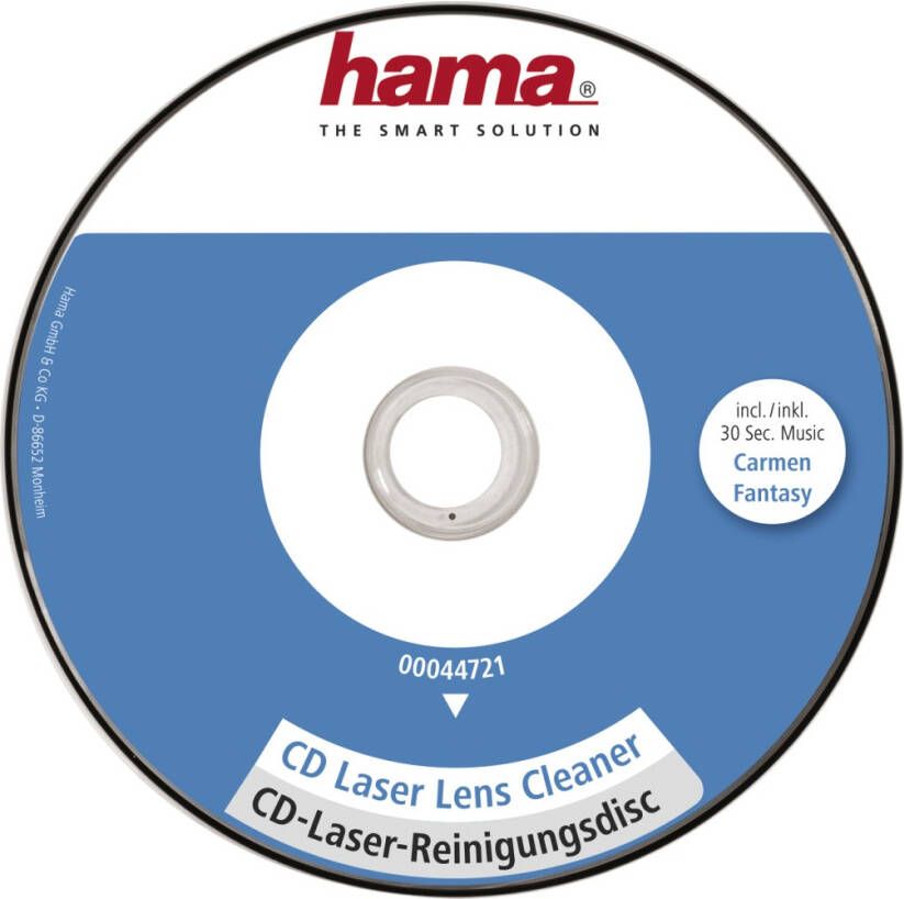 Hama Reinigingsdisc voor CD-speler Audio accessoire Blauw