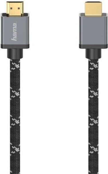 Hama Ultra high-speed HDMI-kabel connector-connector 8K metaal 2 0 m TV accessoire Zwart