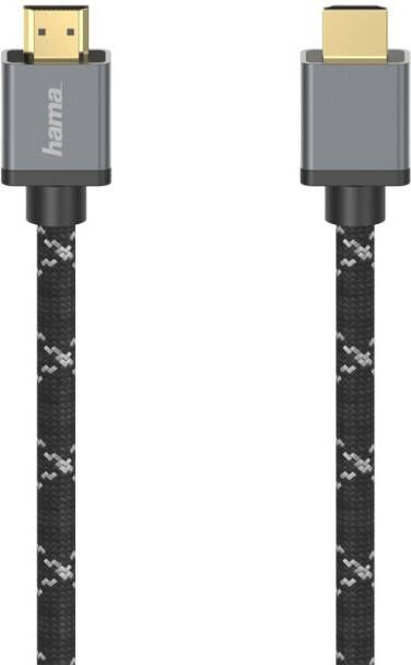 Hama Ultra high-speed HDMI-kabel connector-connector 8K metaal 3 0 m TV accessoire Zwart