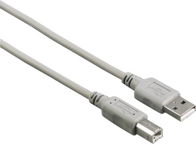 Hama USB 2.0 verbindingskabel type A B 1 5 meter per 25 stuks Kabel Grijs