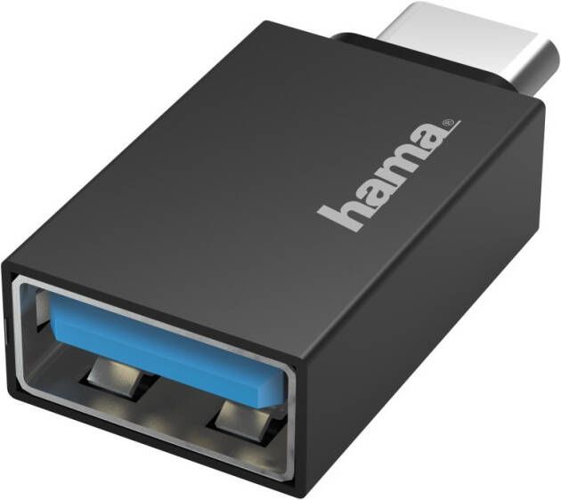 Hama USB-C-OTG-Adapter to USB-A USB 3.2 Gen1 5 Gbps Kabel Zwart