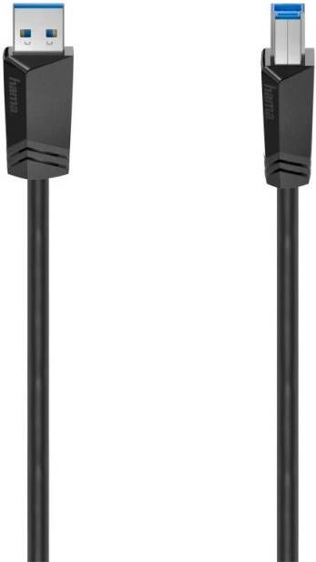 Hama USB-KABEL USB 3.0 5 GBIT S 1 50 M Kabel Zwart