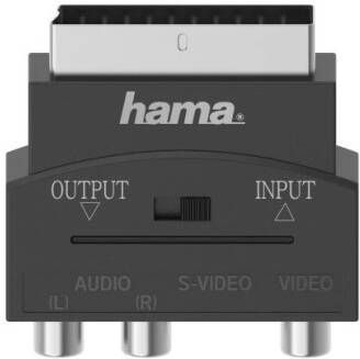 Hama Video-adapter S-VHS-koppeling 3 cinch koppeling Scart-stereo 4-polig TV accessoire