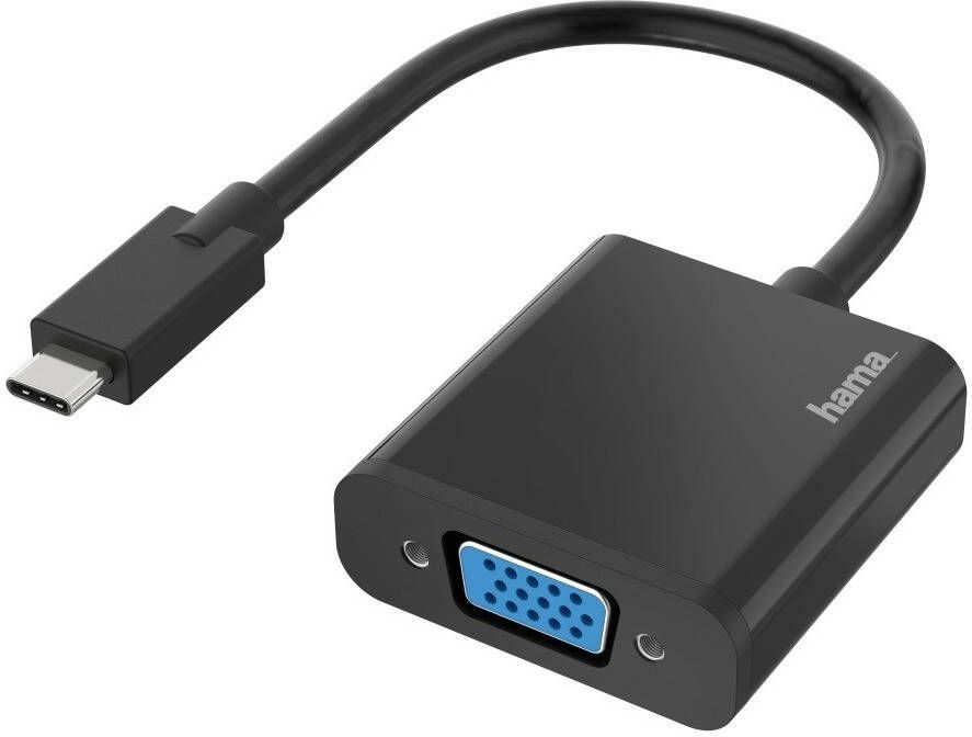 Hama Video-adapter USB-C-stekker VGA-aansluiting Full-HD 1080p TV accessoire