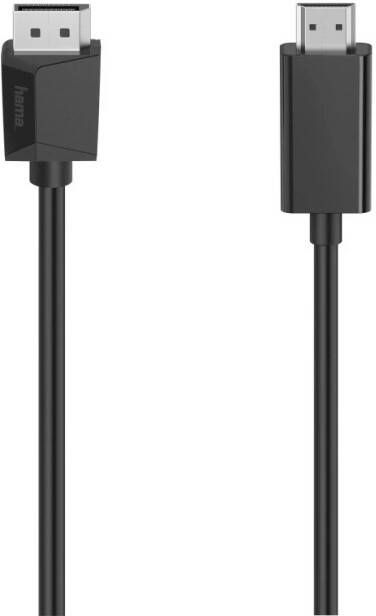 Hama Videokabel DisplayPort-stekker HDMI-stekker Ultra-HD 4K 1 50 m TV accessoire