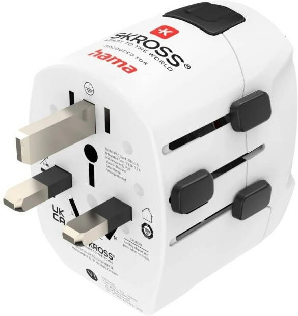 Hama Wereldreisadapter-set World Travel Pro Light USB 3-polig 2x USB Oplader