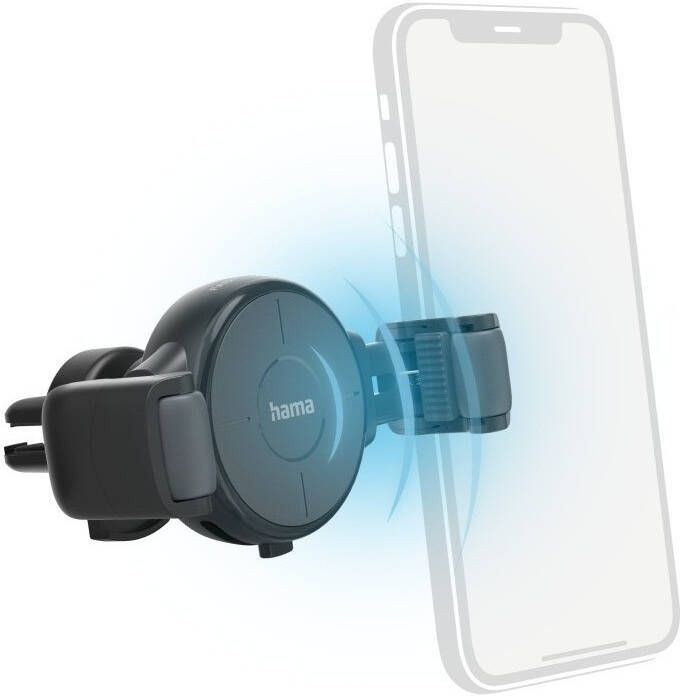 Hama Wireless Car Charger FC-10 Flex-Set 10 W Oplader Grijs