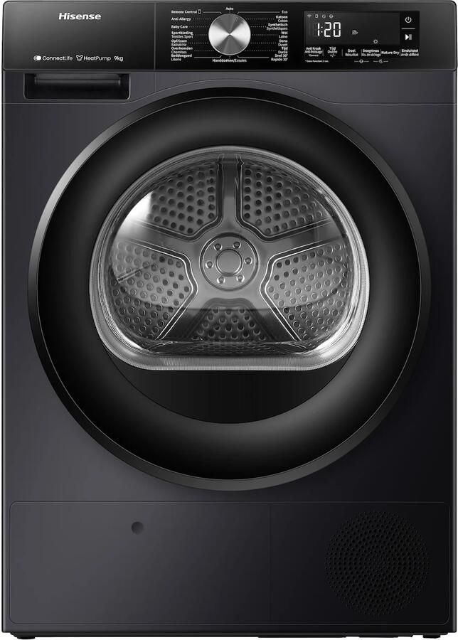 Hisense DH3S902BBCC Warmtepompdroger Zwart