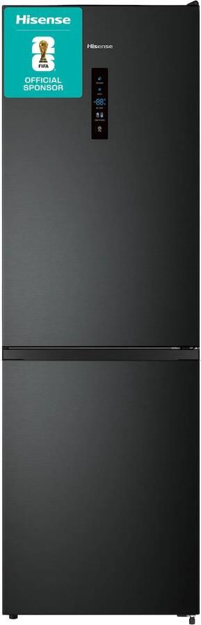 Hisense RB390N4BFC Koel-vriescombinatie Zwart