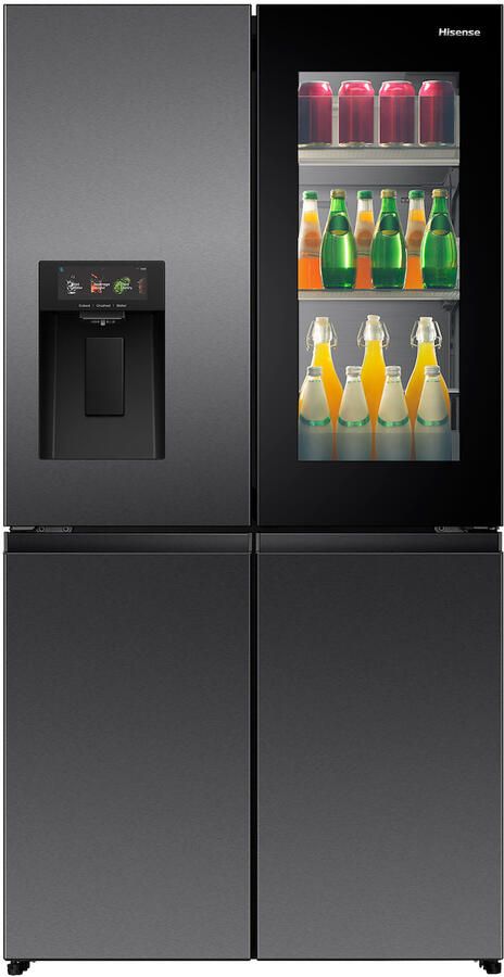 Hisense RQ600P7SKE Amerikaanse koelkast Zwart