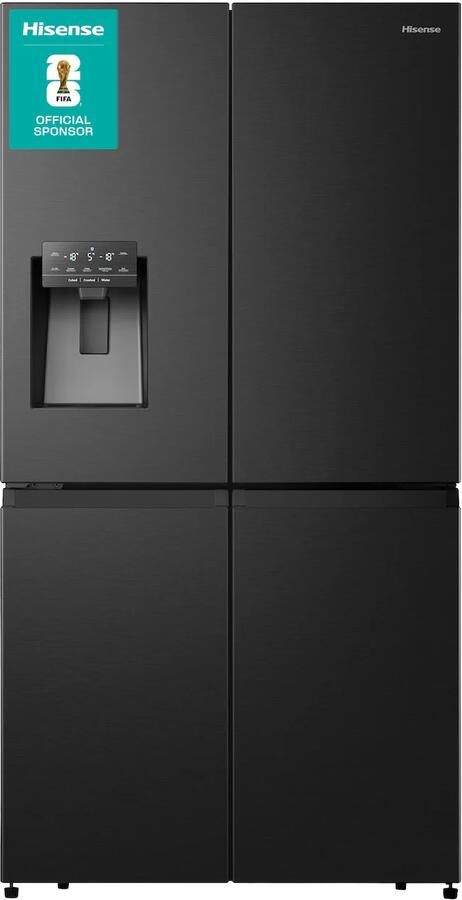 Hisense RQ760N4SBFE Amerikaanse koelkast Zwart