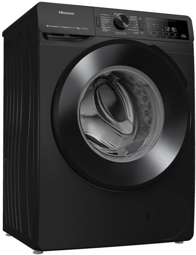 Hisense WF3V843BB BLX Wasmachine Zwart