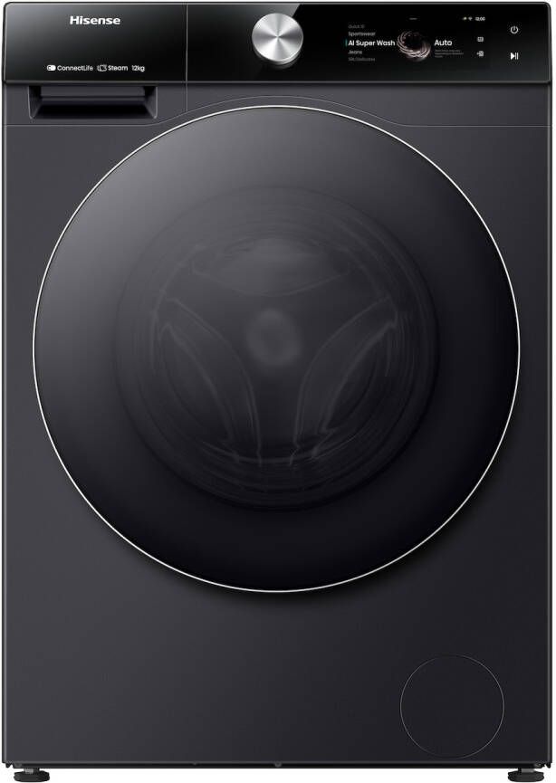 Hisense WF7S1247BB Wasmachine Zwart