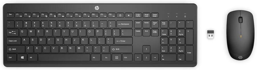 HP 230 Wireless Mouse&Keyboard Combo 18H24AA#ABB | Toetsenborden | 0195122117894