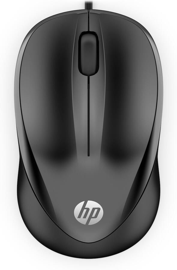 HP Wired Mouse 1000 Muis Zwart