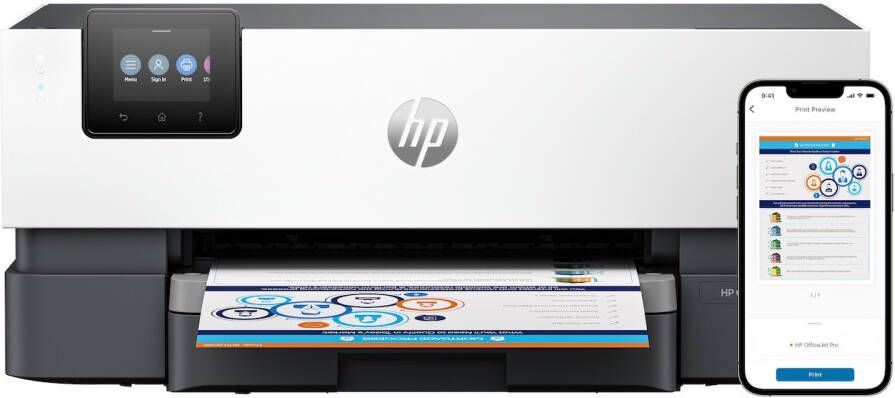 HP OfficeJet Pro 9110b All-in-one inkjet printer Grijs