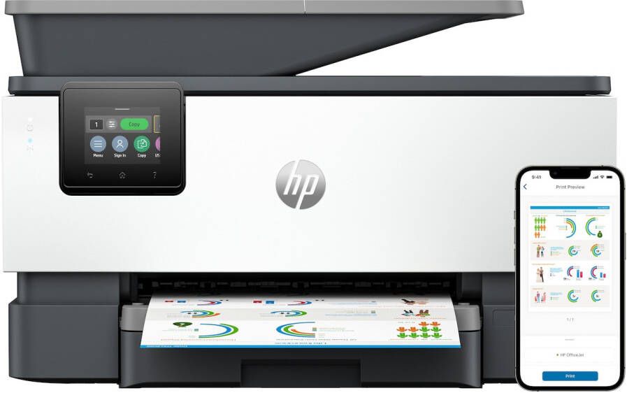 HP OfficeJet Pro 9120b All-in-one inkjet printer Grijs