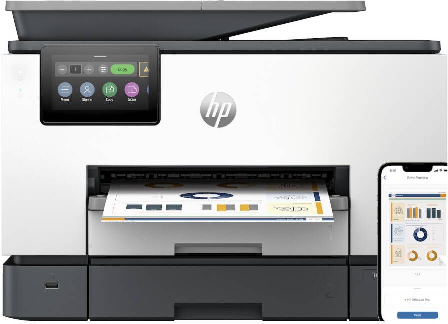 HP OfficeJet Pro 9130b All-in-One Printer All-in-one inkjet printer Grijs