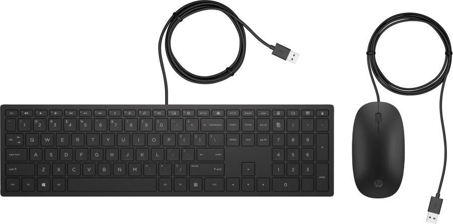 HP Pavilion Wired Keyboard and Mouse Toetsenbord Zwart