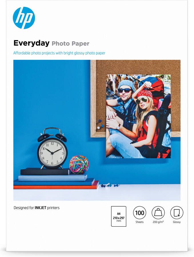 HP Everyday Glossy Fotopapier 100 vel (A4)