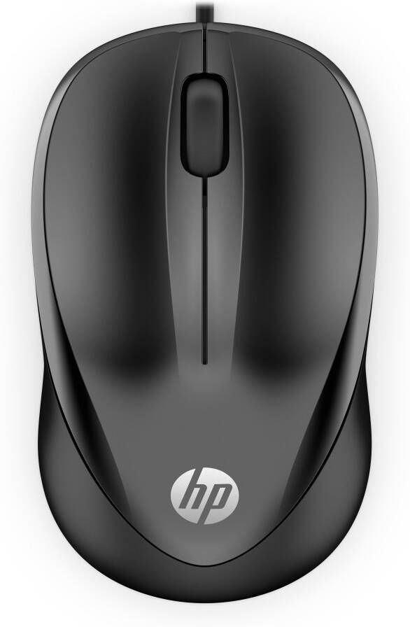 HP Wired Mouse 1000 Muis Zwart