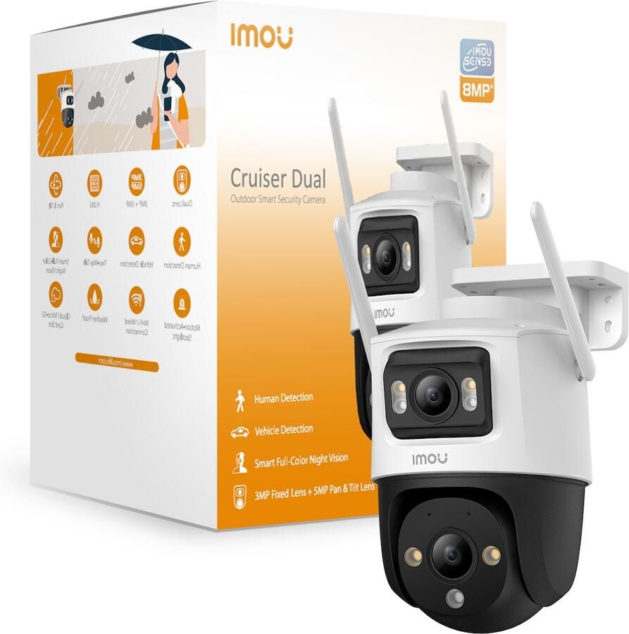 IMOU Cruiser Dual Beveiligingscamera Voor Buiten Bedraad 6mp