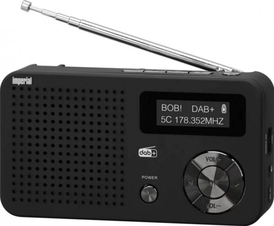 Imperial Nedis DAB+ Radio 22-121-00 Zwart