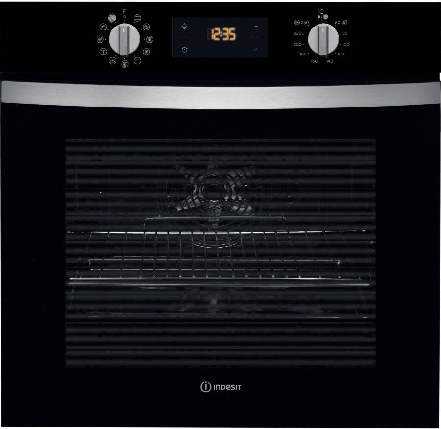 Indesit Multifunctionele Oven IFW4844HBL | Heteluchtovens | Keuken&Koken Microgolf&Ovens | 8050147027462