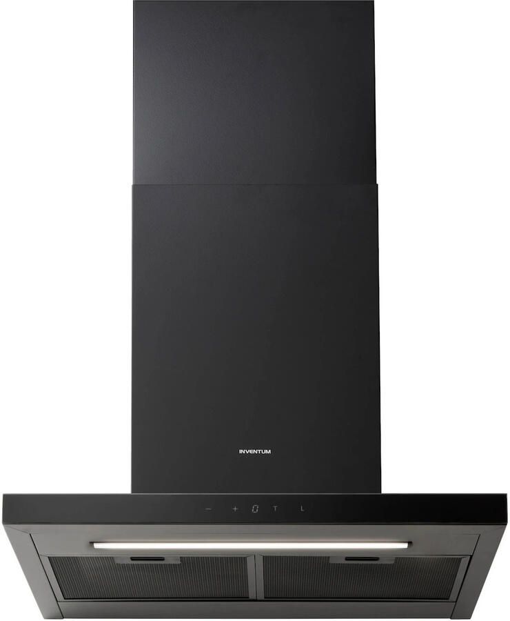 Inventum AKB6015ZWA Wandschouw afzuigkap 60 cm 700 m3 h 4 standen Energieklasse A++ Zwart