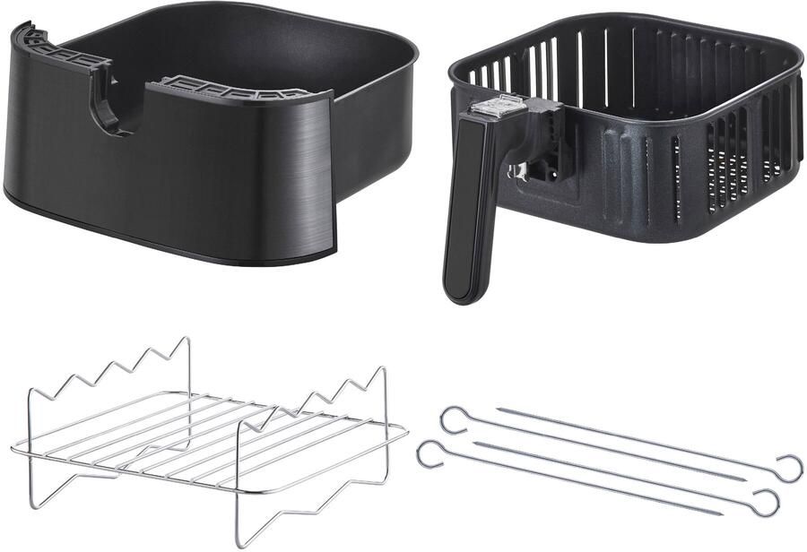 Inventum GF500HLDB Airfryer Hetelucht friteuse 5 liter 8 automatische programma's 80 tot 200°C 1700 watt Zwart - Foto 2