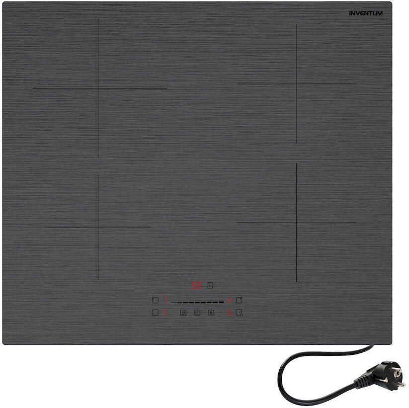 Inventum IKI6008MAT Inbouw inductie kookplaat 60 cm 4 kookzones 1-fase plug en play Randloos Matzwart - Foto 2