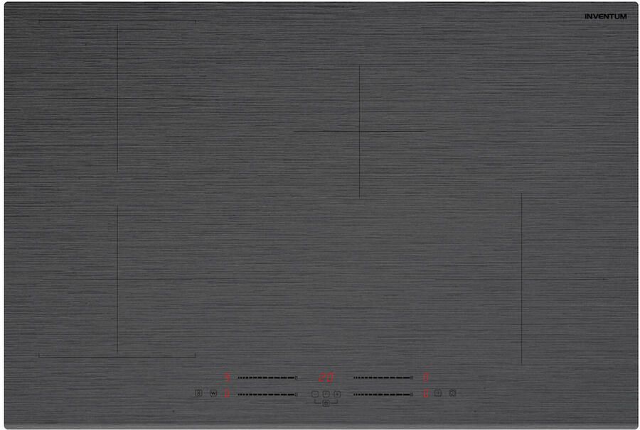 Inventum IKI7735MAT Inbouw inductie kookplaat 77 cm 4 kookzones Bridgefunctie 1- of 2-fase Facetrand voorzijde Matzwart - Foto 3
