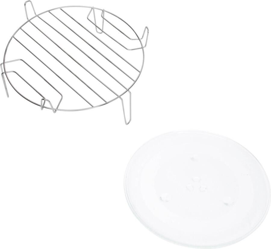 Inventum IMC6132FZWA Inbouw combi-oven Hetelucht Magnetron Grill 32 liter 45 cm hoog Tot 220 graden Zwart RVS - Foto 2