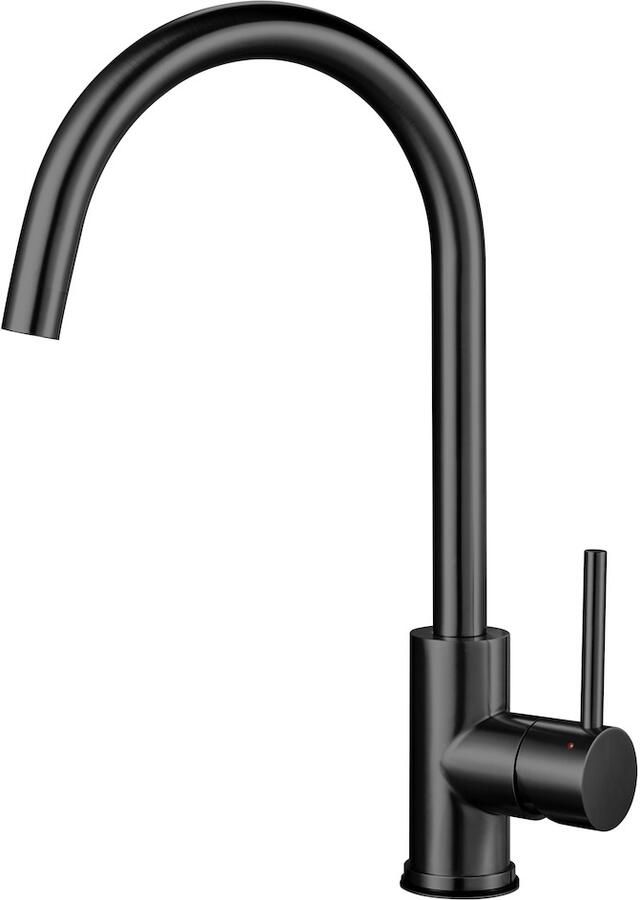 Inventum IMK601ZWA Keukenkraan Mengkraan C-uitloop Waterbesparend Zwart