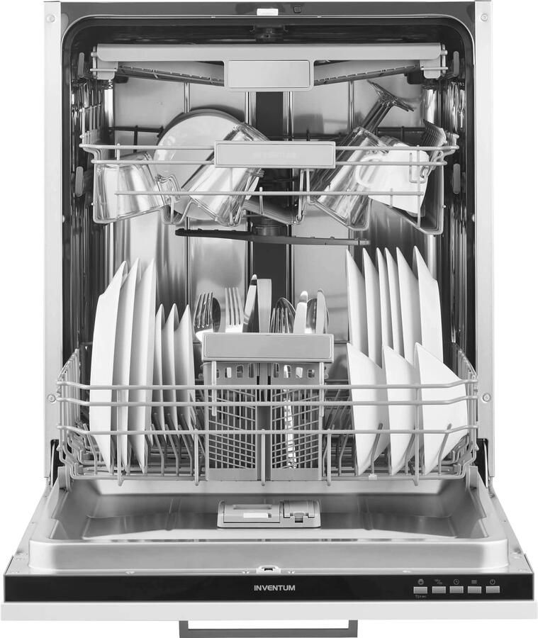 Inventum IVW6050A Inbouw Vaatwasser 14 couverts 8 programma s Besteklade Extra droog optie Stil 60 cm breed Volledig ingebouwd