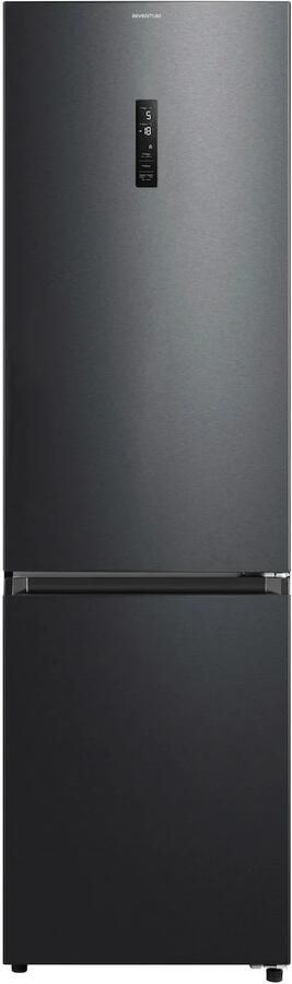 Inventum KV2010B Vrijstaande koel-vriescombinatie No Frost Stil: 29 dB 378 liter Zwart RVS