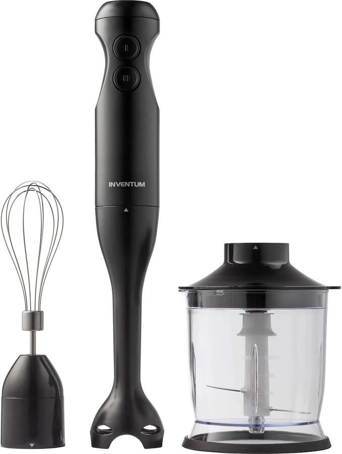 Inventum Staafmixer Set Zwart 350 Watt Mx350b Met Garde En Hakselaar - Foto 2