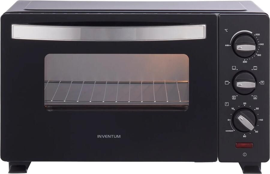 Inventum OV207B Vrijstaande heteluchtoven 20 liter 1350 watt 6 programma's Zwart - Foto 2